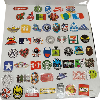 Pop Culture Stickers Multipack (56 pcs) – Trendy Brand Logos #PopCulture #Stickers #AestheticDecor