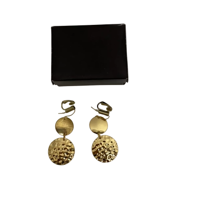 Avon Double Disc Clip Earrings