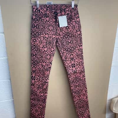 Witchery Womens  Size 6 Skinny Jeans Black / Pink  