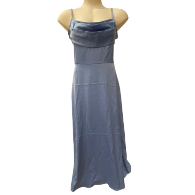 Shein - Blue Satin Maxi Dress Size M
