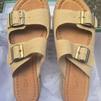 Midas Womens  Size 40 Sandals Beige 
