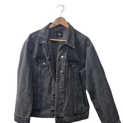 Sportsgirl Women's Size 16 Denim Jacket in Grey 