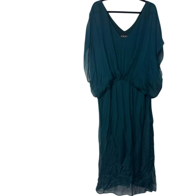 Tokay  Size 14 Green 100% silk dress with dust cover