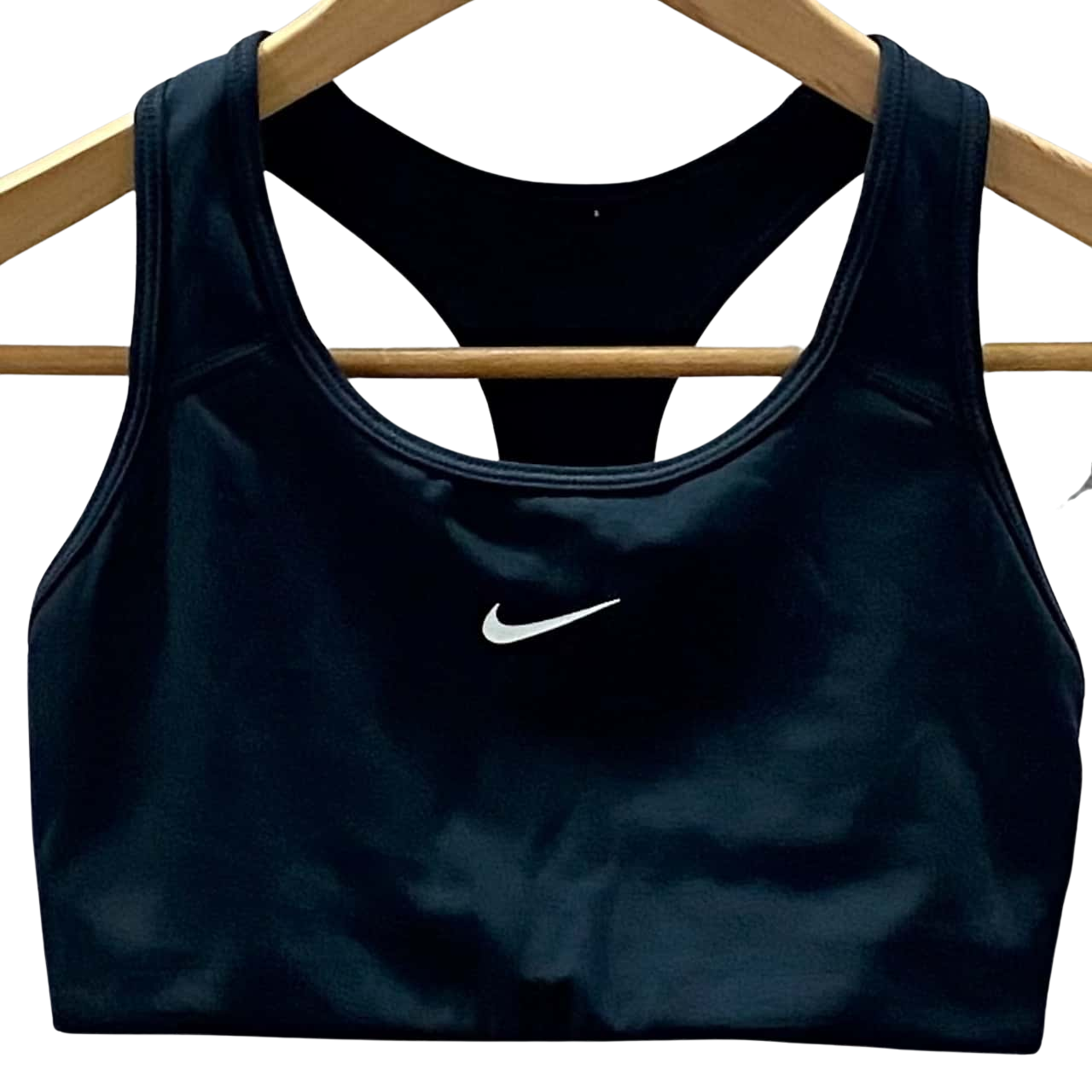 NIKE Dri Fit Size S Black Crop sports Top(s)