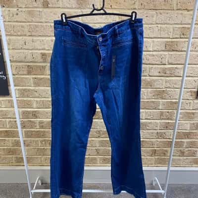 SUPER Womens slim wide high rise jeans Size 18 