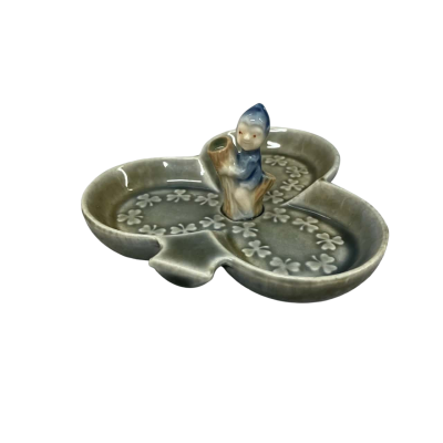 Irish Porcelain shamrock trinket/ring dish.