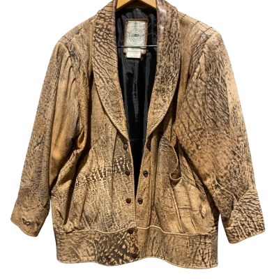  Vintage Womens  Size 12 Soft Leather Jacket by The Leather Connection 