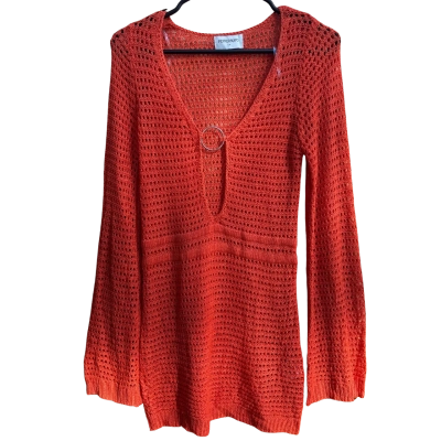 Pepper Mayo  Women's Knitted Orange Dress Size M / S 