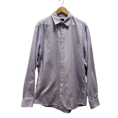 Saba Mens  Size L Blue & White Shirt
