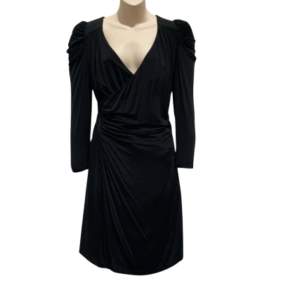 Womens VERONIKA MAINE Black Long Sleeve Dress