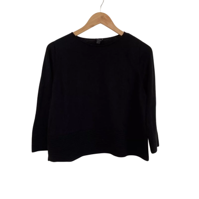 COS Womens  Size 10 Long Sleeve Top Black  