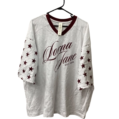 Lorna Jane Womens  Size XXL T-Shirt. Star sleeve pattern. 
