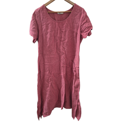  Womens  Size 16 Casual Dress light dusty Maroon red/pink