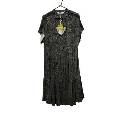 Virtuelle Womens Black & Khaki Animal print Dress Size S