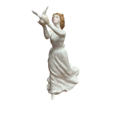 VINTAGE ROYAL DOULTON - “Thinking of You” Porcelain Lady Figurine