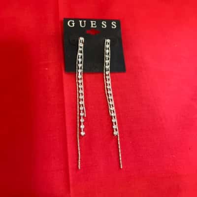 Guess Women's Diamanté Drop Earrings 