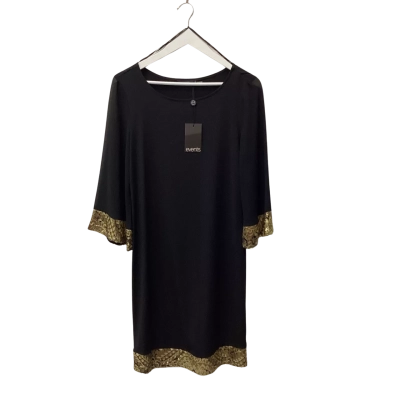 Deion Womens XXL Casual Dress Black  / Brown 