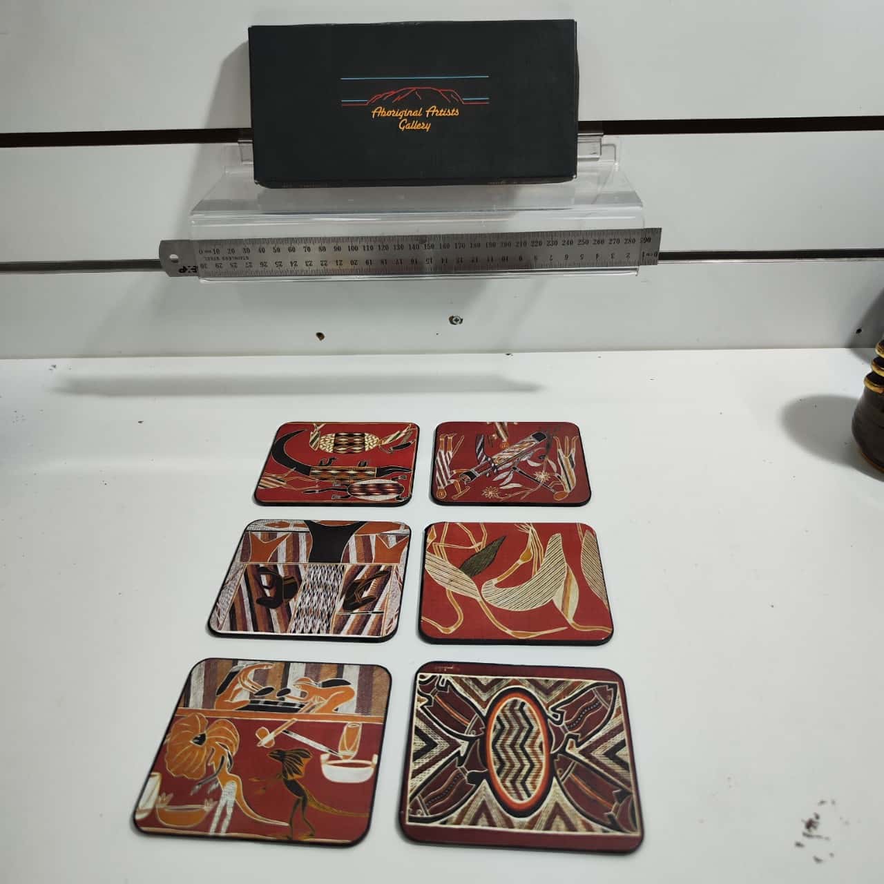 Aboriginal Artists Gallery Coasters x6