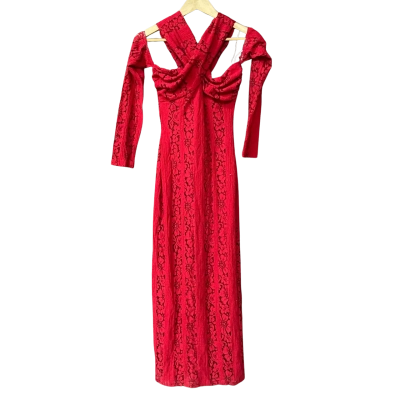 BNWT HELLO MOLLY Womens Size 6 Red Lace Dress
