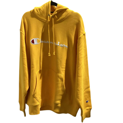 NWOT Champion Mens  Size L Yellow Hoodie