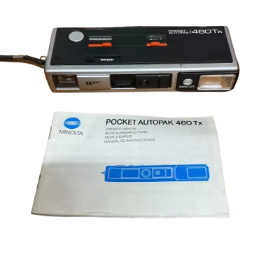 Vintage Minolta Pocket Autopak 460Tx camera 