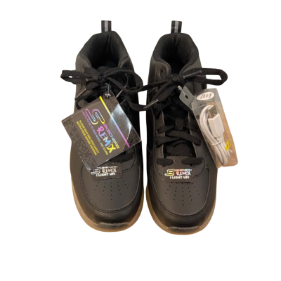 NWT Skechers Remix Light Up Mens  Size US6 Black  