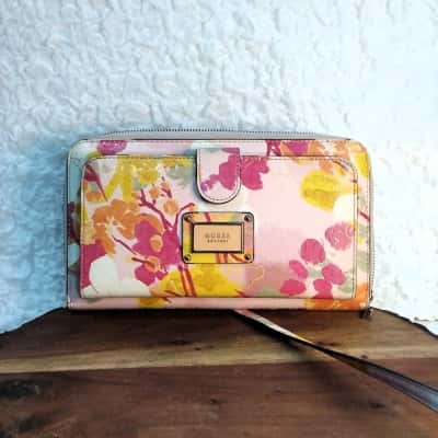 Branded Women's Multicoloured purse with strap