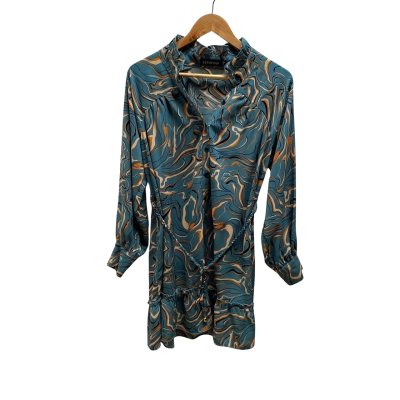 Serafina Womens  Size S/M Green Pattern Dress