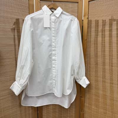 Kinney Womens  Size S Long Sleeve Shirt White 