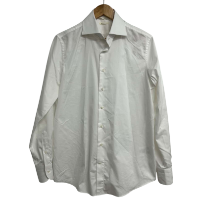 Suit Supply Mens Size 40 White Button Up Shirt 