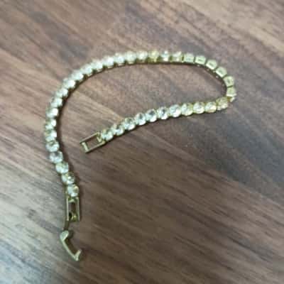 Champagne Coloured Stoned Bracelet