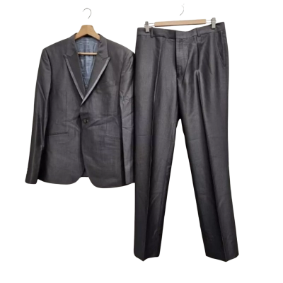  GEM Mens Size M Grey/Charcoal Suit
