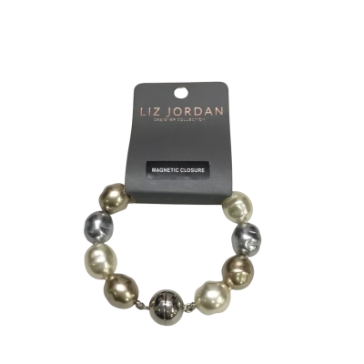 Liz Jordan Baroque Faux Pearl Magnetic Bracelet - BNWT - RRP$39.95