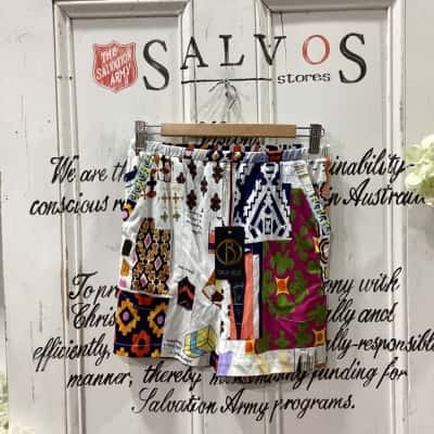 Opus Belle Brand! BNWT RRP $160.00! 60’S STYLE MOOD BOARD SHORTS! Womens  Size 6 / 8 Shorts Multicoloured / Pattern 