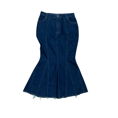 Dangerfield Long Mermaid Denim Blue Skirt Size 8