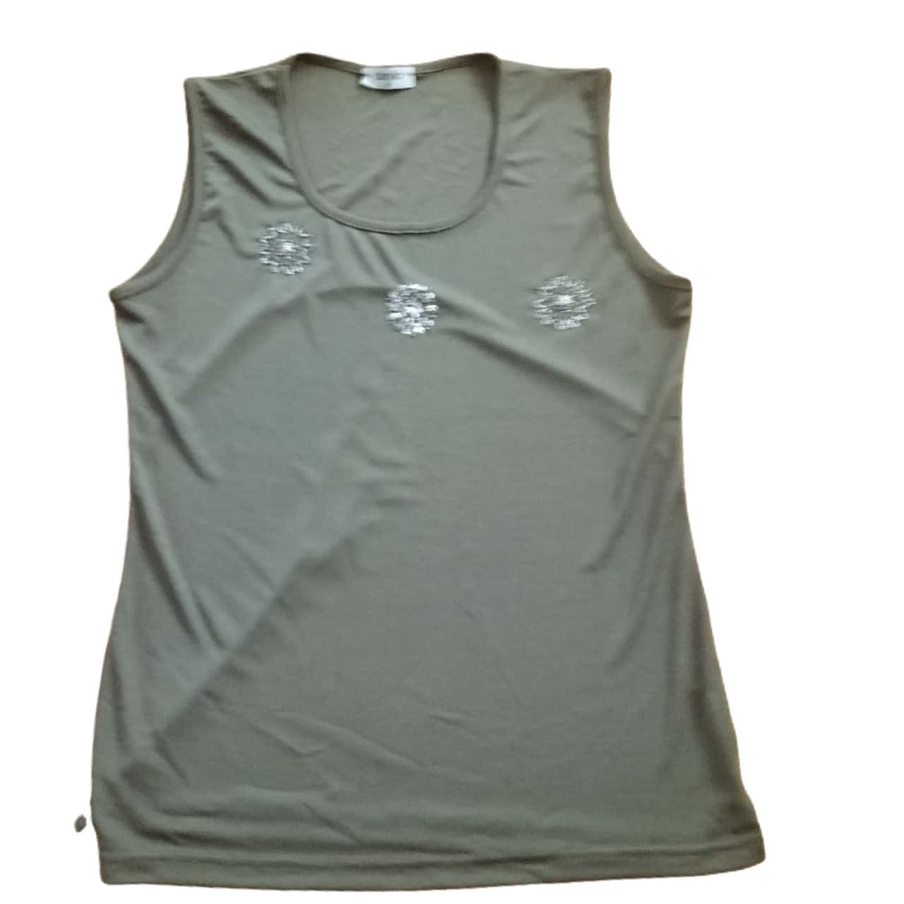 You Get Me Sleeveless Maxi In Khaki main image 0