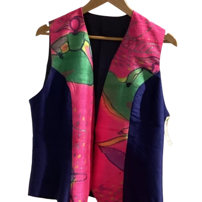 Women’s open silk vest - one size