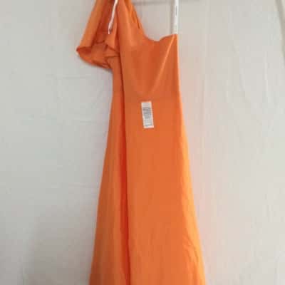 Womens Cocktail Dress Orange 