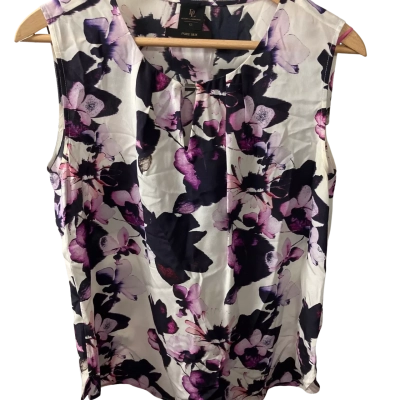 David Lawrence Womens  Size 12 Floral Top / Sleeveless Top Floral / Pink  / White 