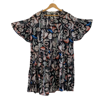 Gorman Mirka Mora Dress. Night Creatures  Women's Size 14 (RRP $289)