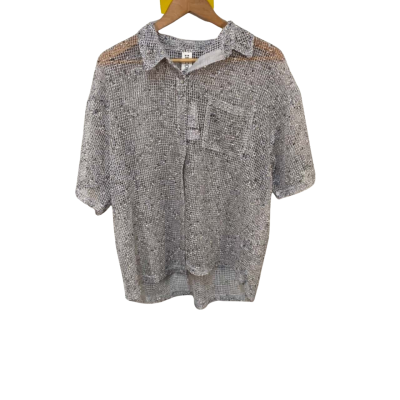 BNWT Cotton On Body Short Sleeve Beach Shirt Open Mesh