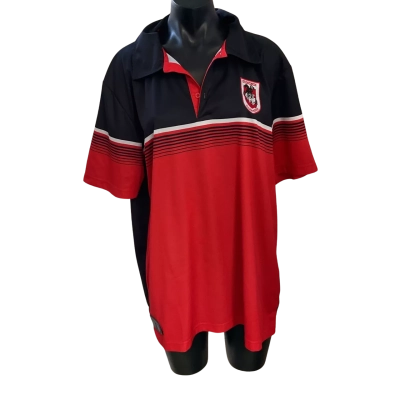 NRL Mens  Size XL Short Sleeve Illawarra  T-shirt Black  / Red 