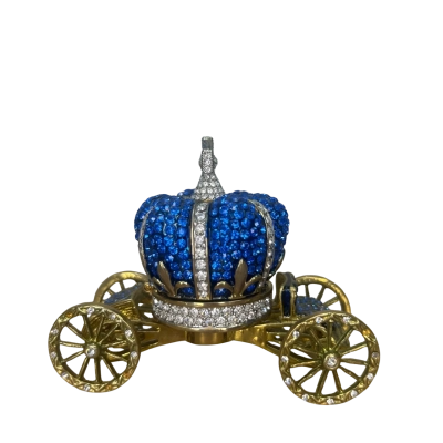 Jewelled Carriage Trinket Box with Magnetic Closure