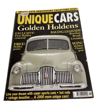 Unique Cars Golden Holdens Nov 1998 Special 50th Anniversary Collectors Issue
