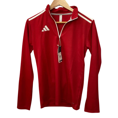 Adidas Unisex long sleeve half zip sweatshirt XS Red