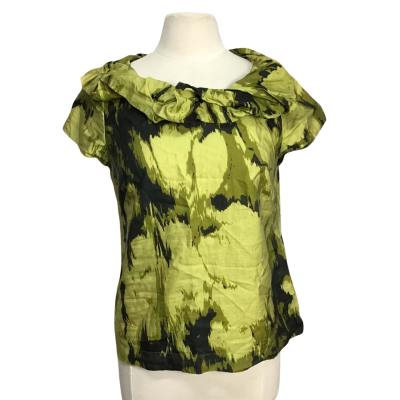 Veronika Maine Cotton and Silk Blend Top