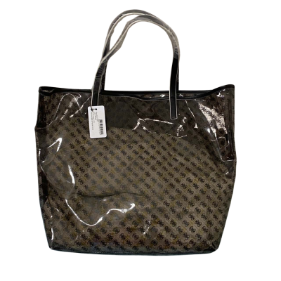 Guess Womens Tote Bag Black / Clear  BNWT