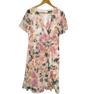Jacqui-E Womens  Size 14 Floral Dress Floral / Pink  