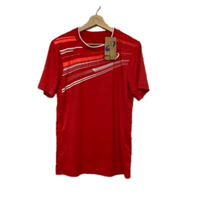 Asics Mens  Size M Short Sleeve Shirt Red 