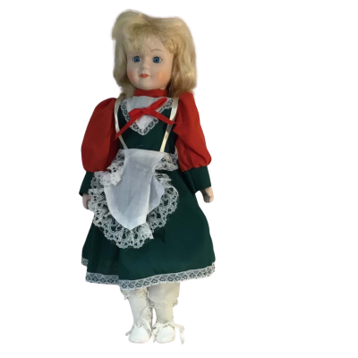 Blonde Hair Blue Eyes Doll as pictured Approx 40 x 21cm